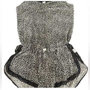 Ekouaer Animal Print Shortie PJ Set Size S - EUC